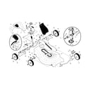 Craftsman 917377041 drive control/gear case/wheels diagram