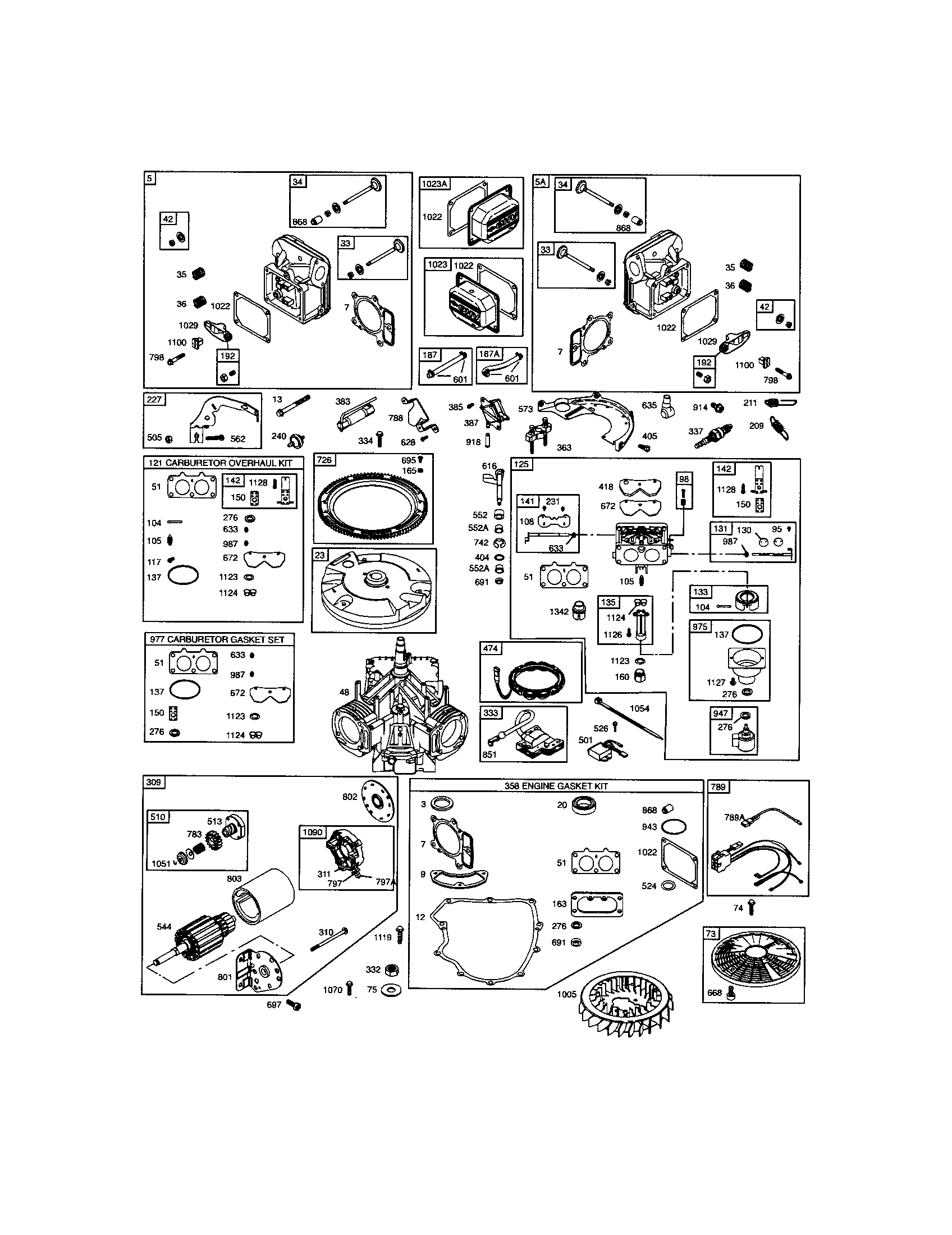 Craftsman 917287301 carburetor/starter motor diagram