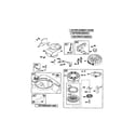 Craftsman 917376224 rewind starter/blower housing diagram