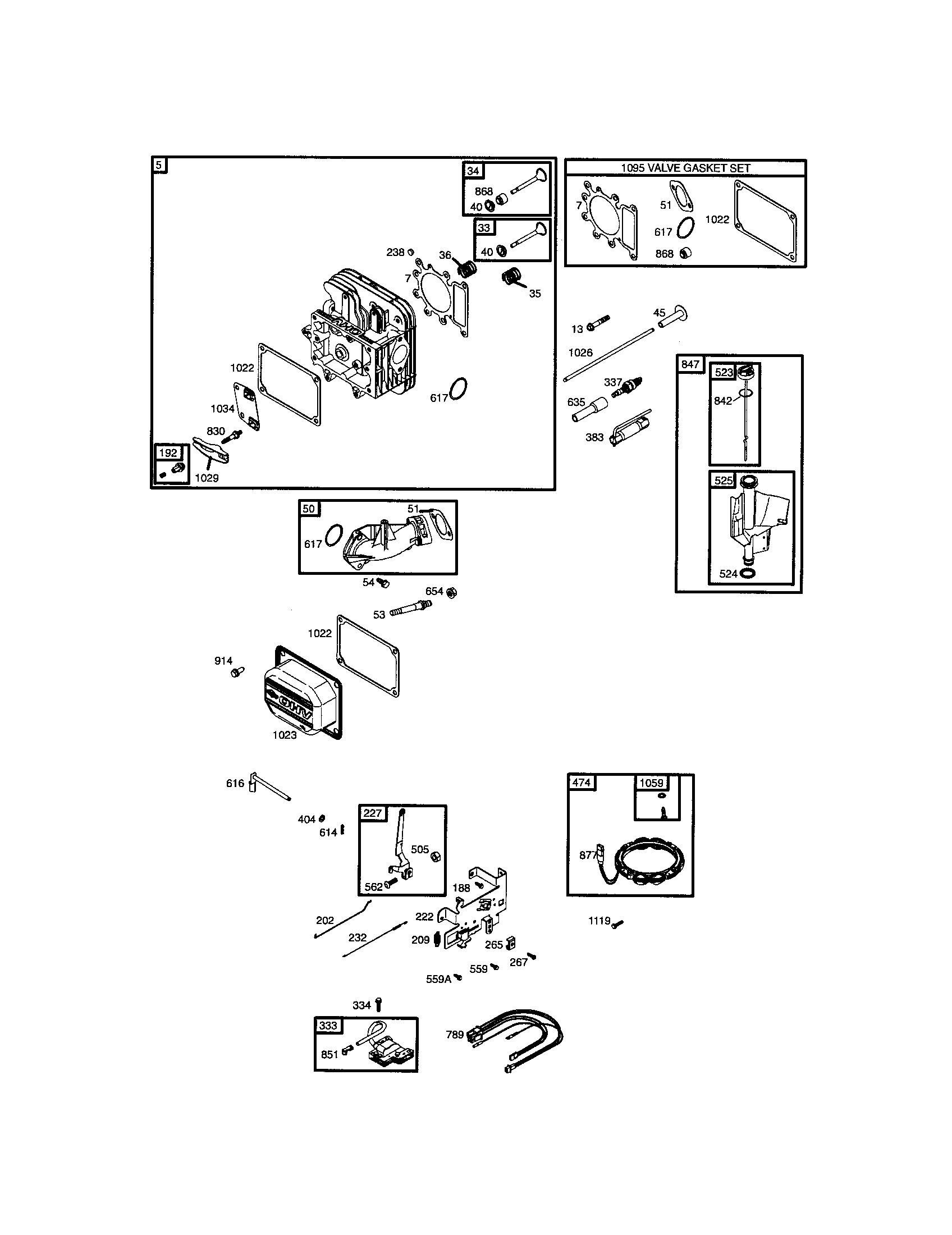 Craftsman 917257450 head cylinder/dipstick diagram