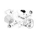 Craftsman 917371651 drive control/gear case/wheels diagram
