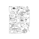 Briggs & Stratton 123K02-0564-E1 rewind starter/blower housing diagram