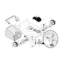 Craftsman 917376652 drive control/gear case/wheels diagram