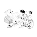Craftsman 917376722 drive control/gear case/wheels diagram