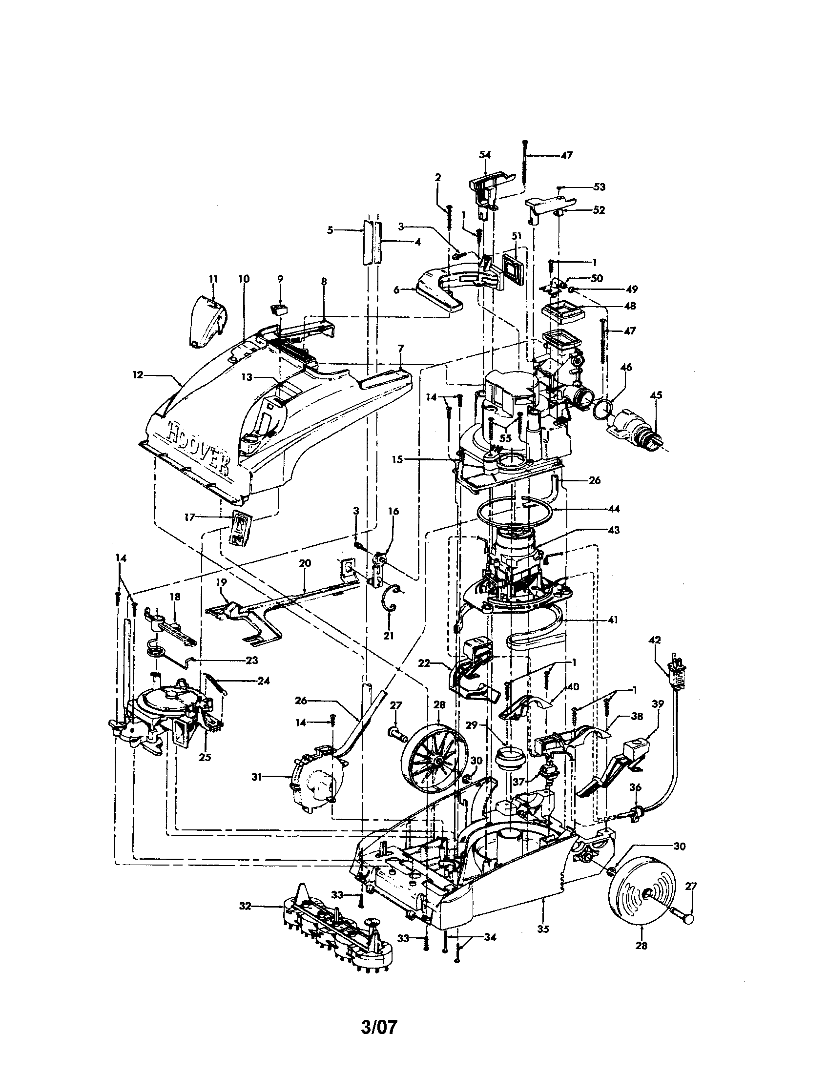 Hoover F5883-900 base diagram