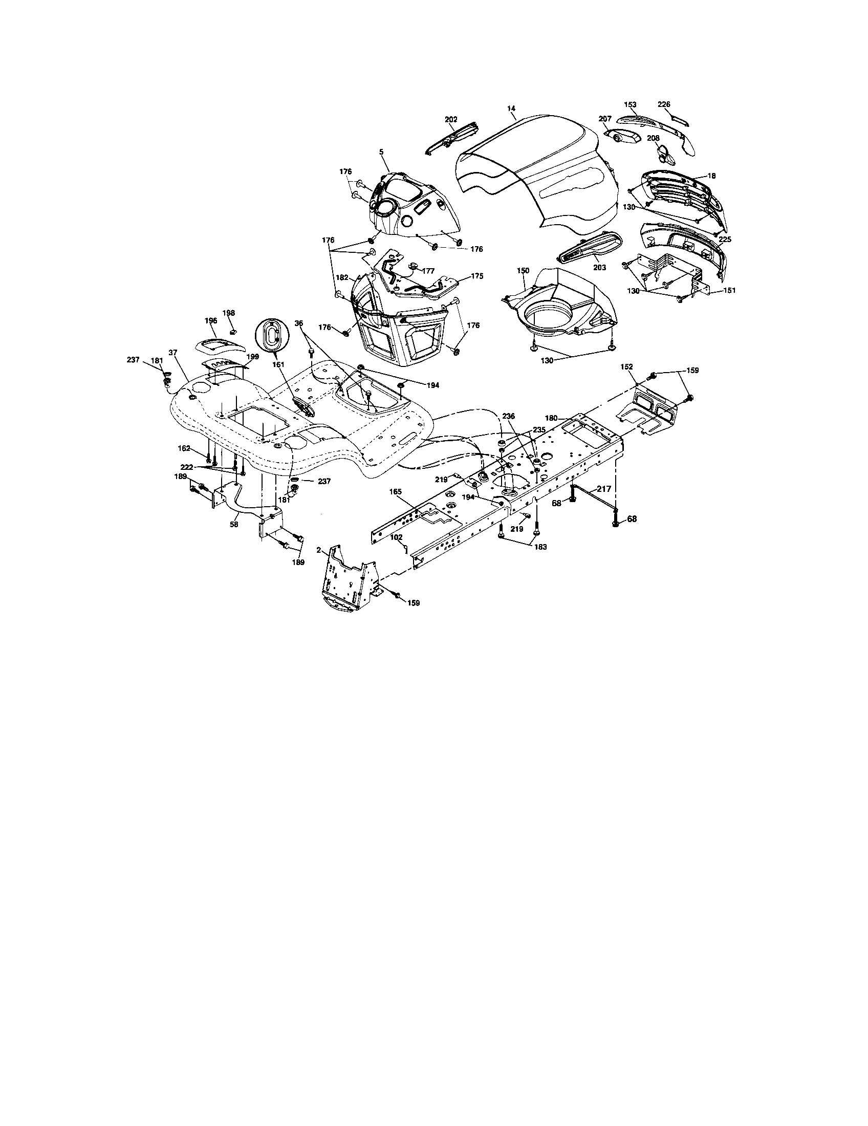 Craftsman 917287490 chassis/enclosures diagram