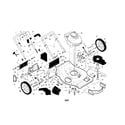 Husqvarna 917374422 engine/housing/handles diagram