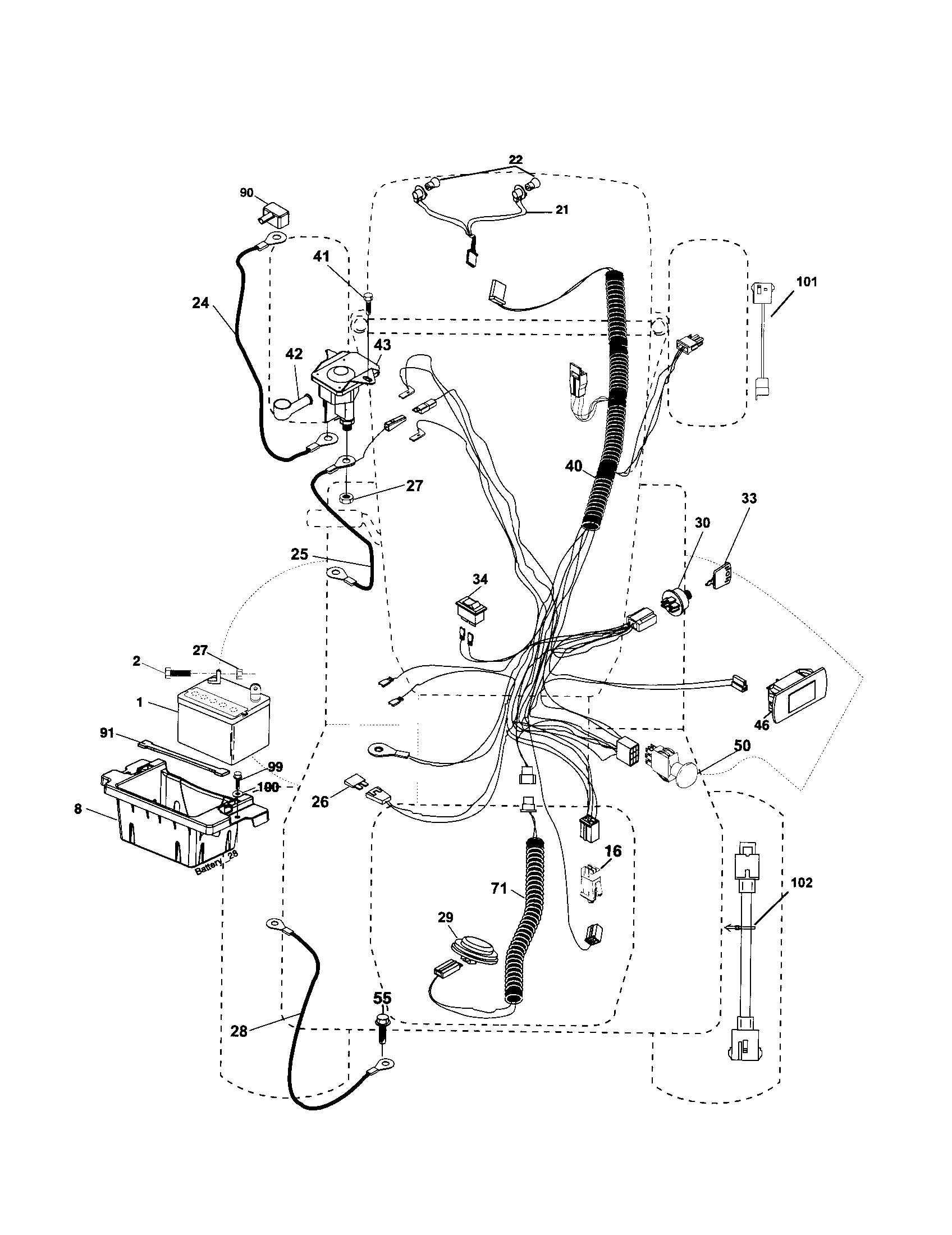 Husqvarna 917287560 electrical diagram