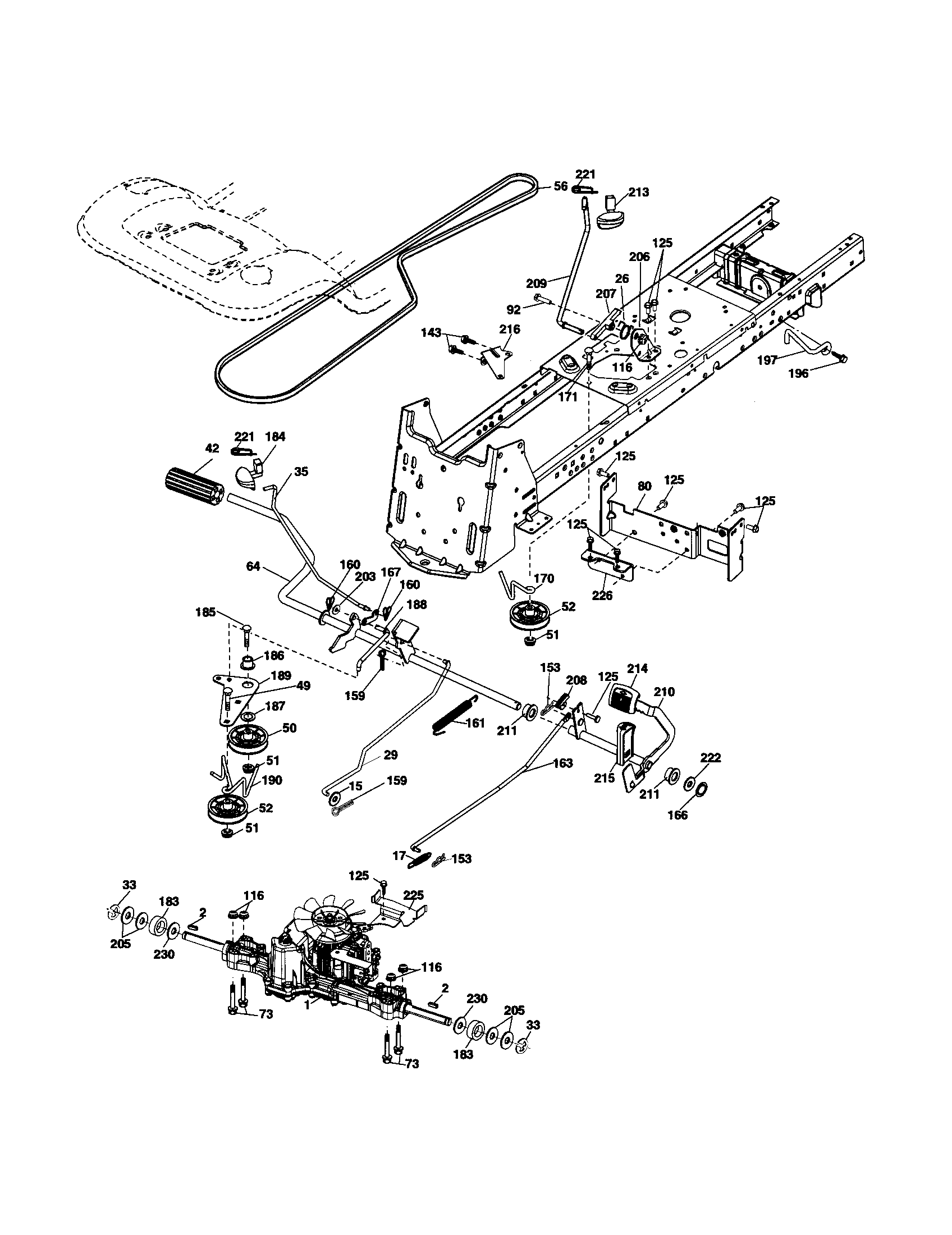 Husqvarna 917287560 drive diagram