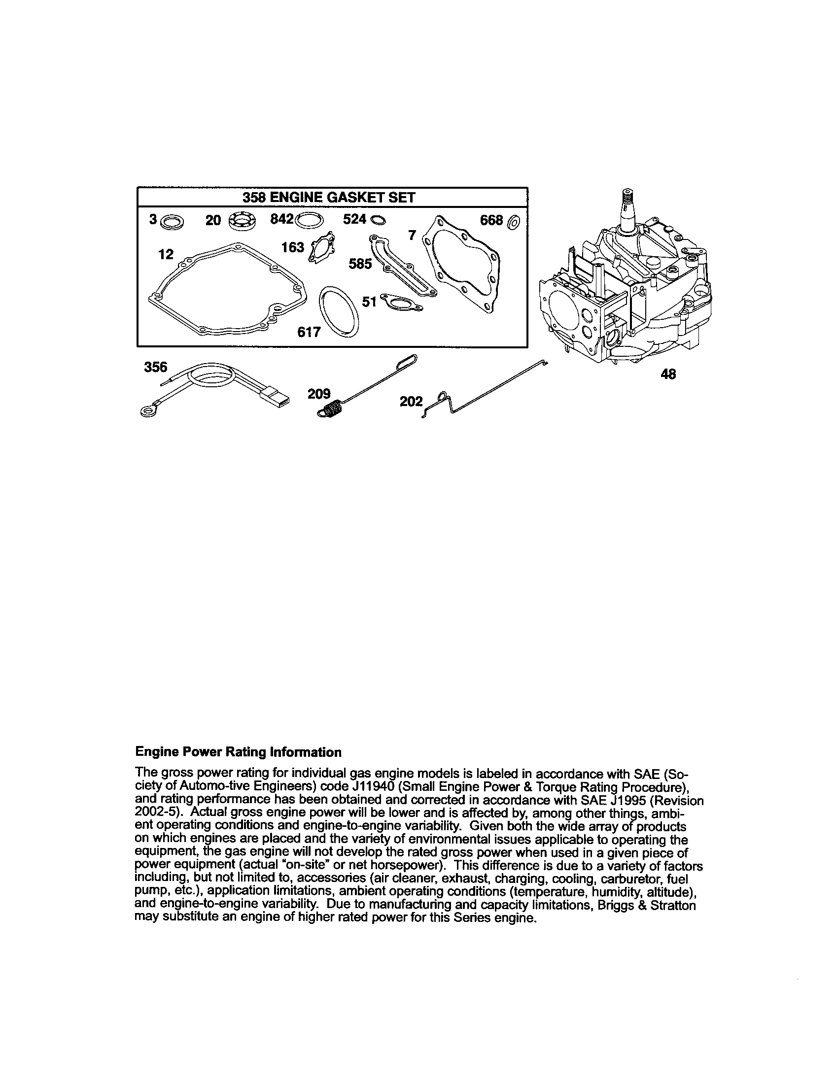 Craftsman 917376653 short block diagram