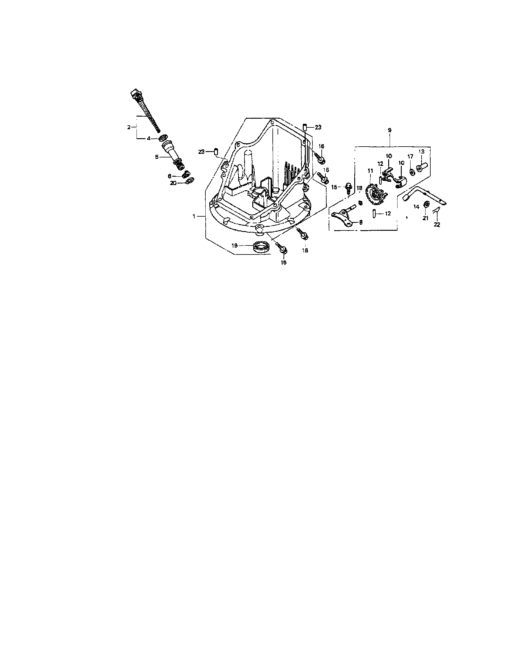Craftsman 917371722 oil pan diagram