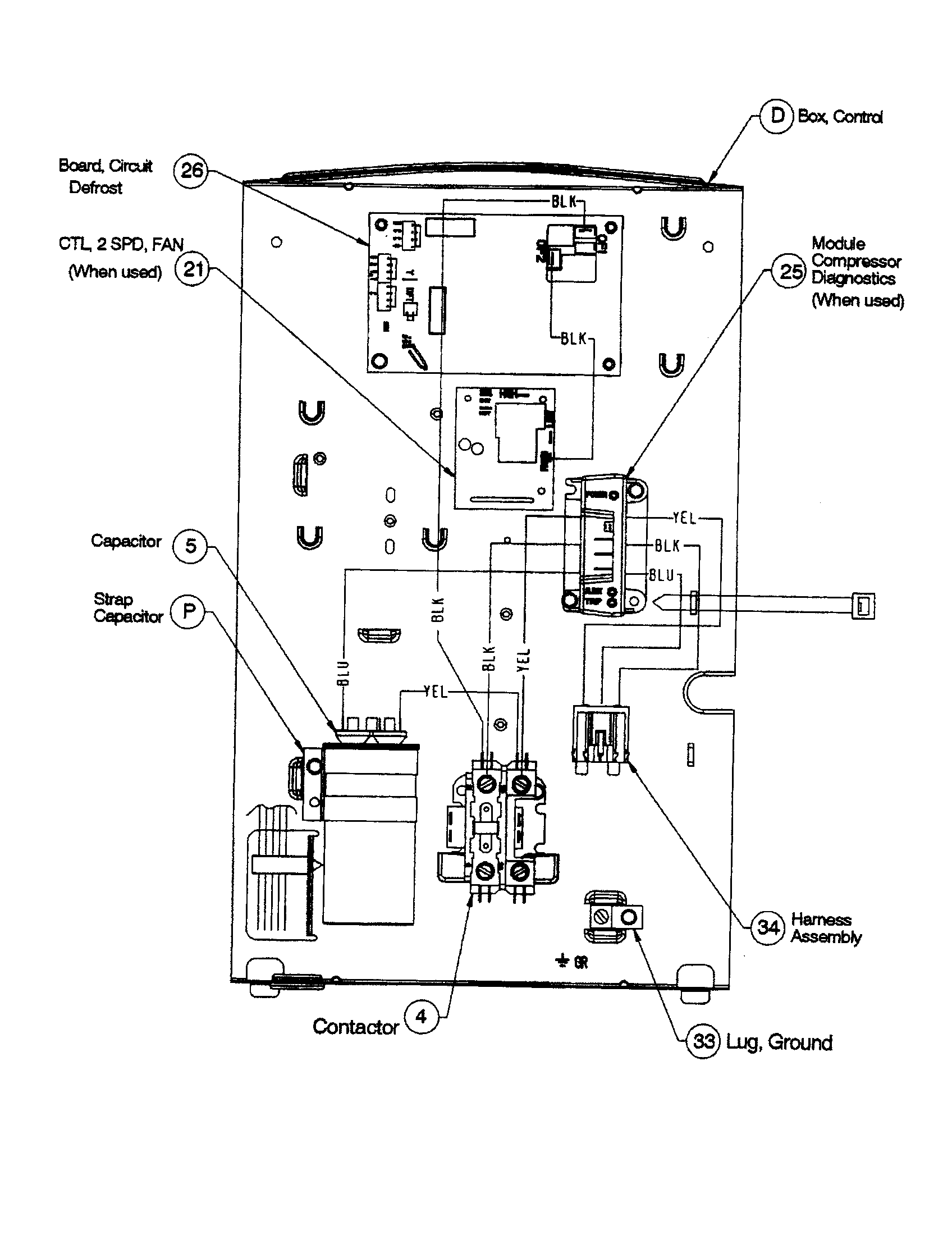 ICP H4H460GKB100 control box diagram