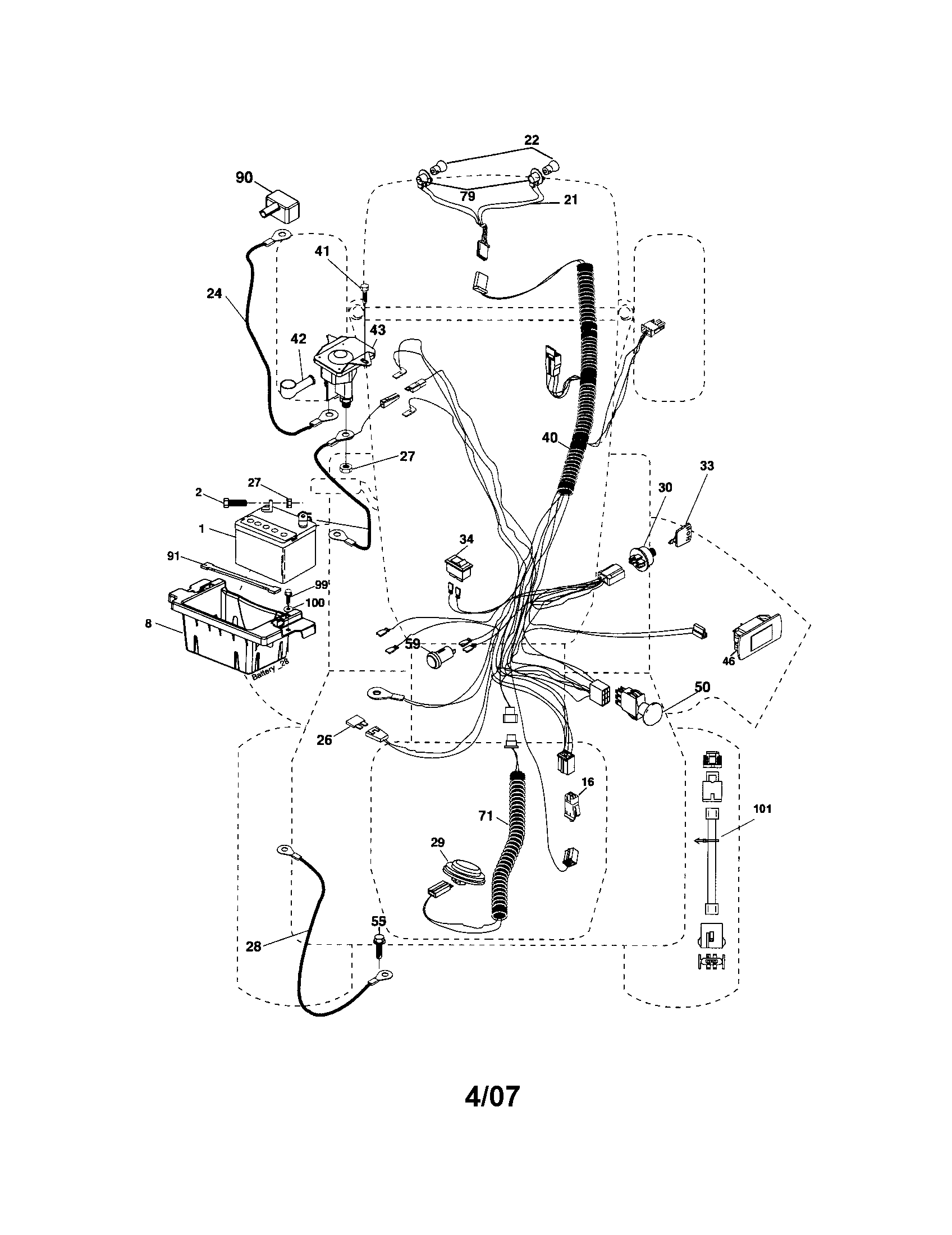 Craftsman 917287461 electrical diagram