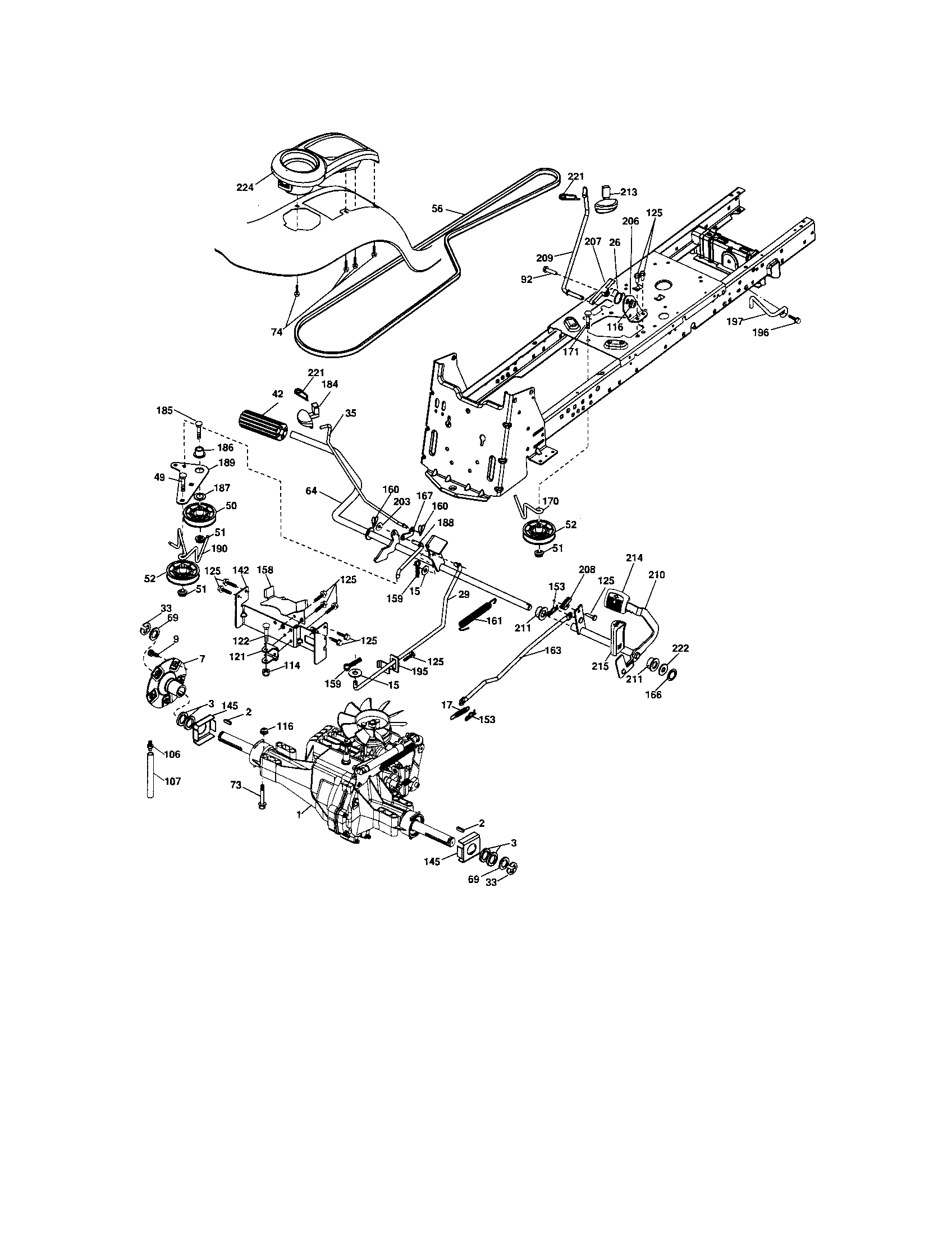 Craftsman 917287461 ground drive diagram