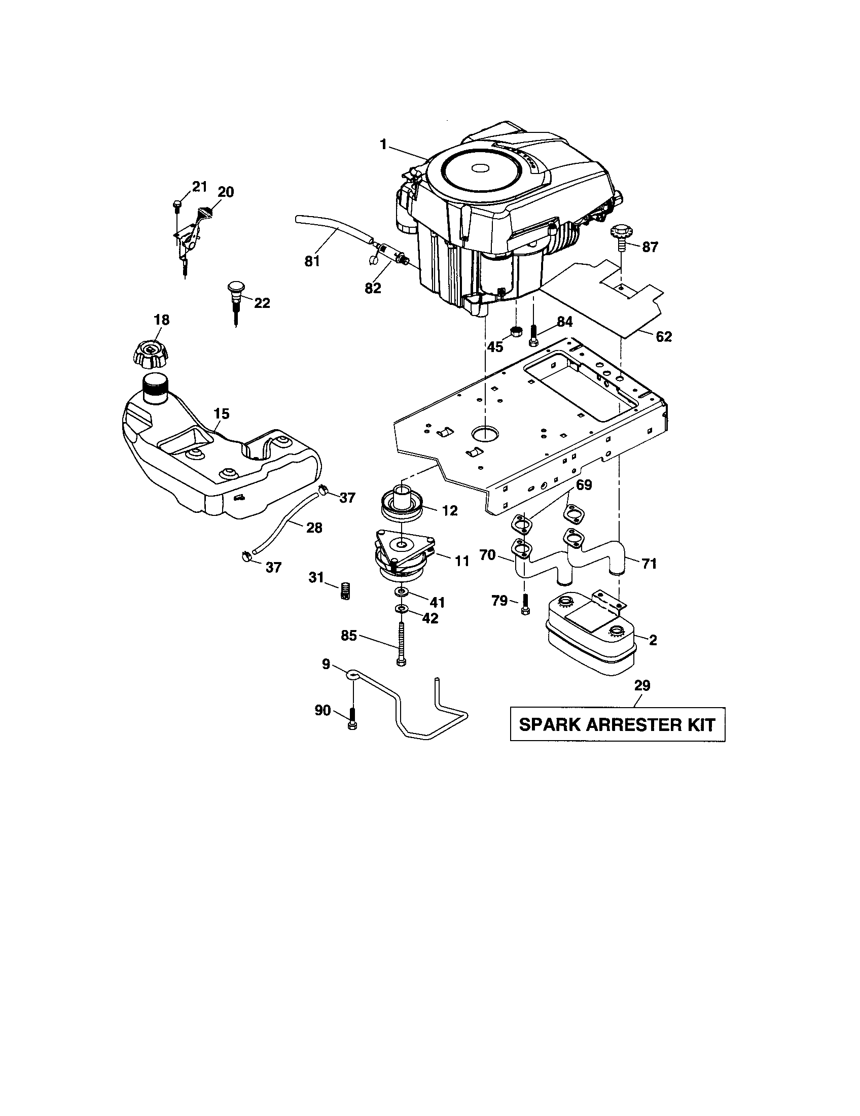 Craftsman 917287461 engine diagram