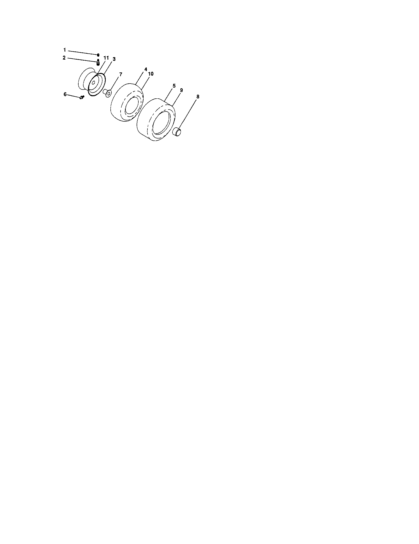 Craftsman 917287461 wheels and tires diagram