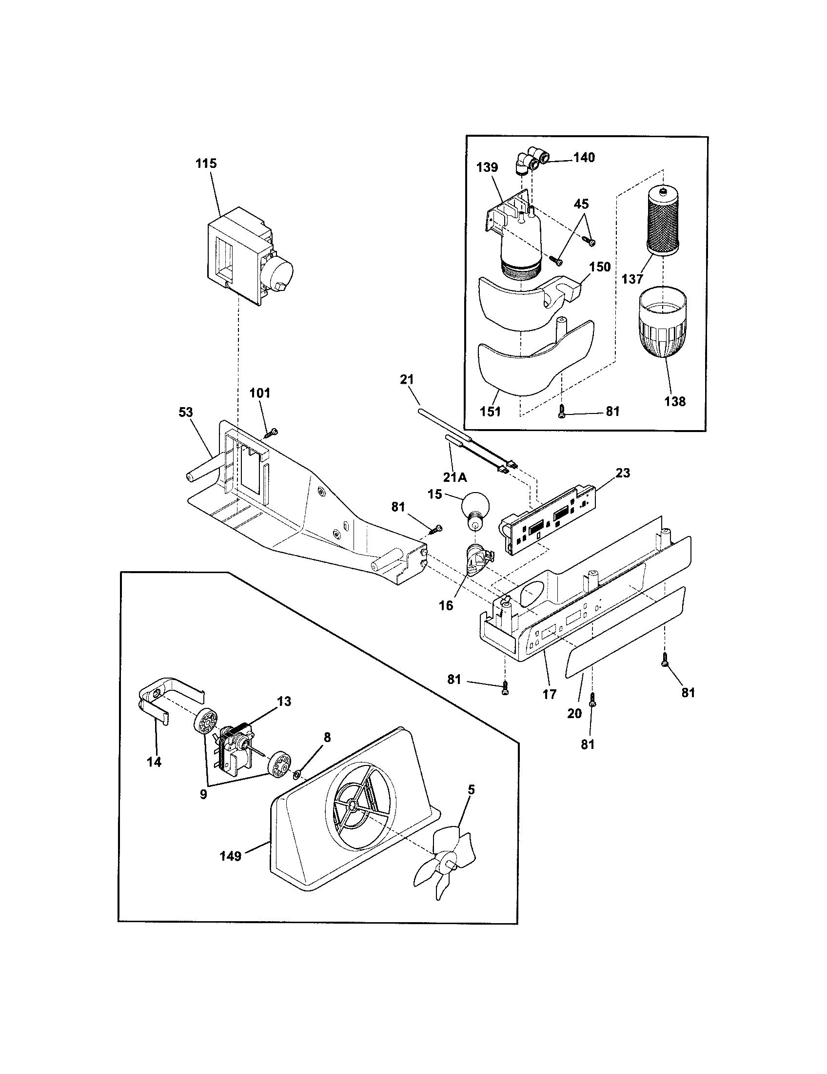 Crosley CRSE234FW0 controls diagram