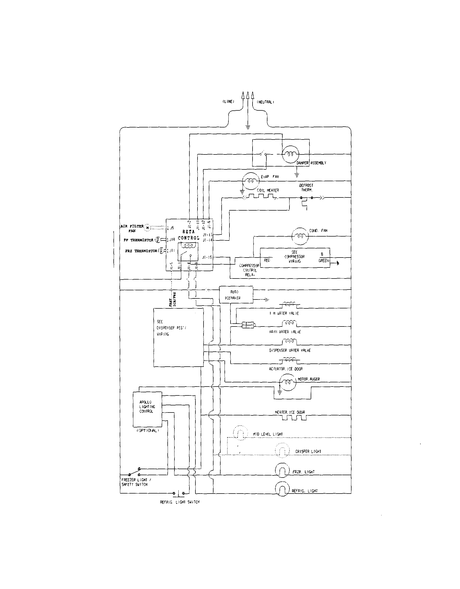 Crosley CRSE234FW0 wiring schematic diagram