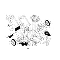 Craftsman 917376781 engine/housing/handle diagram