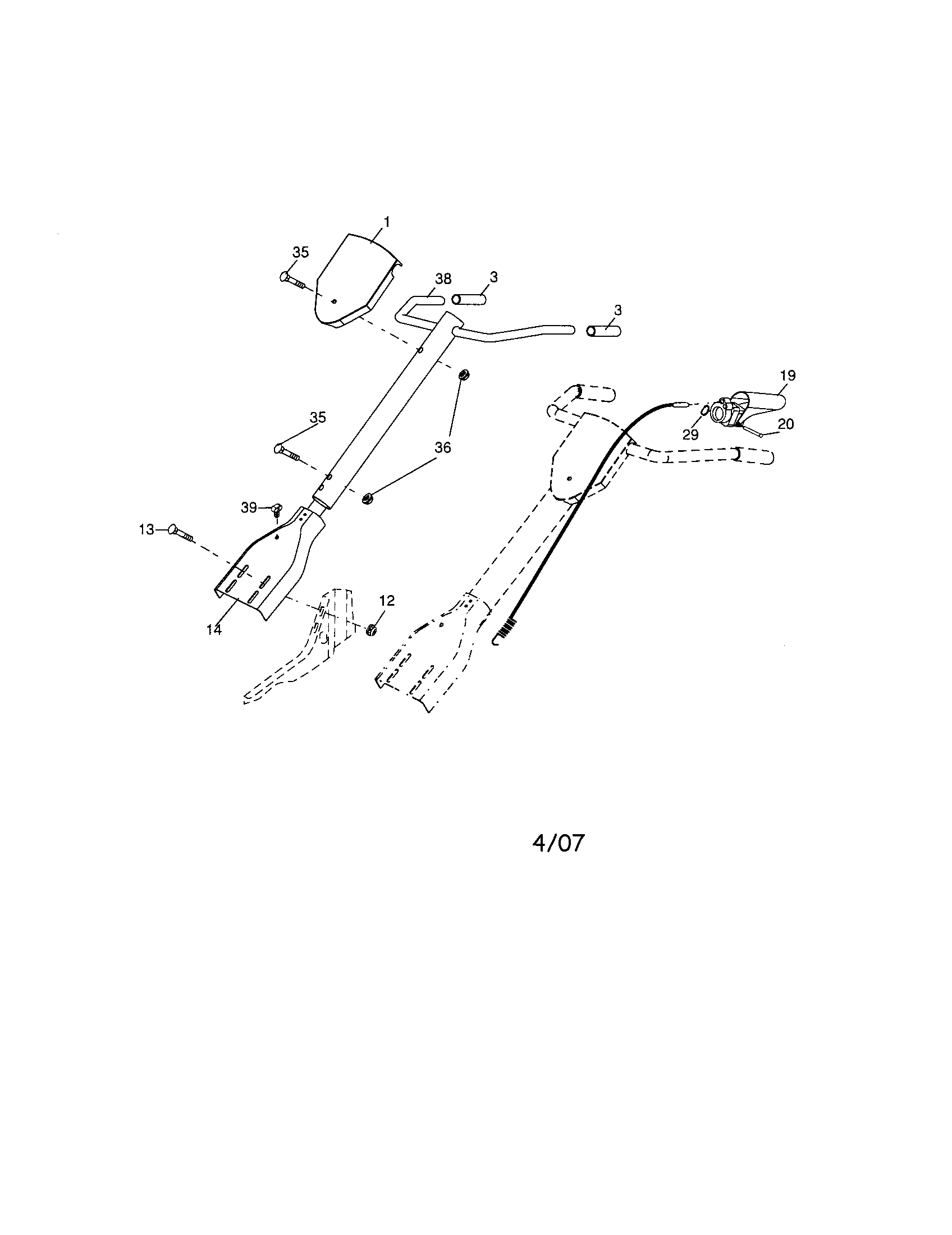 Craftsman 917297011 handles diagram