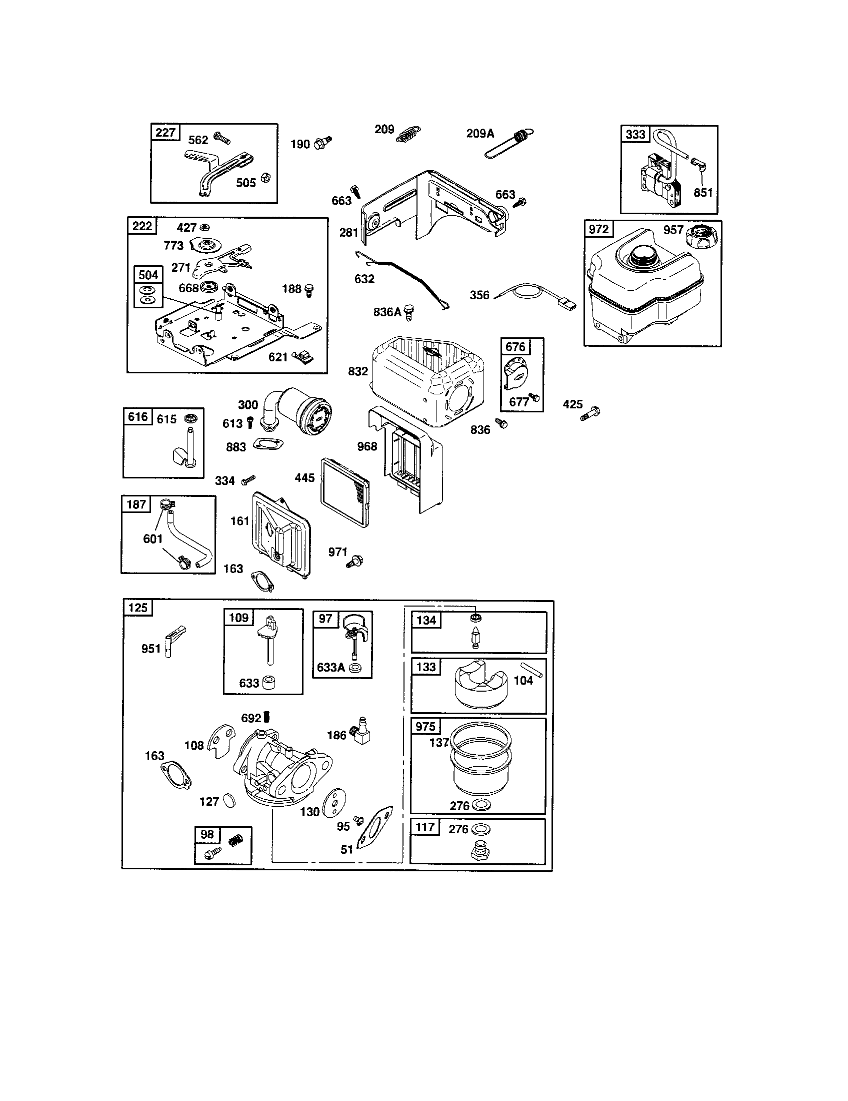 Craftsman 917297011 carburetor/fuel tank diagram