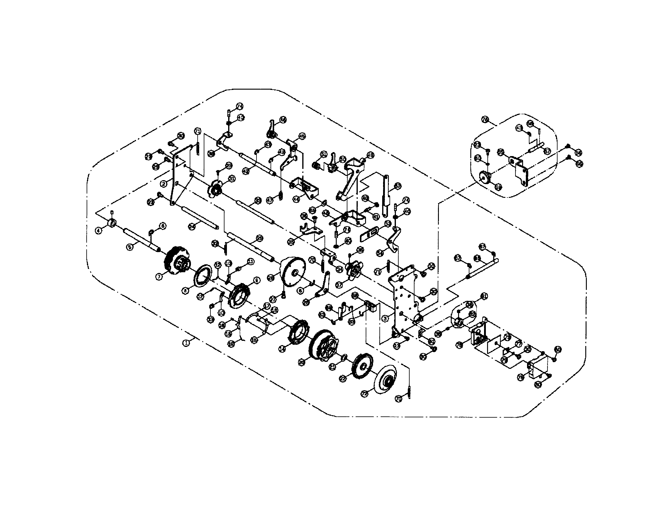 Euro-Pro 6130A2 pattern cam contact plate diagram