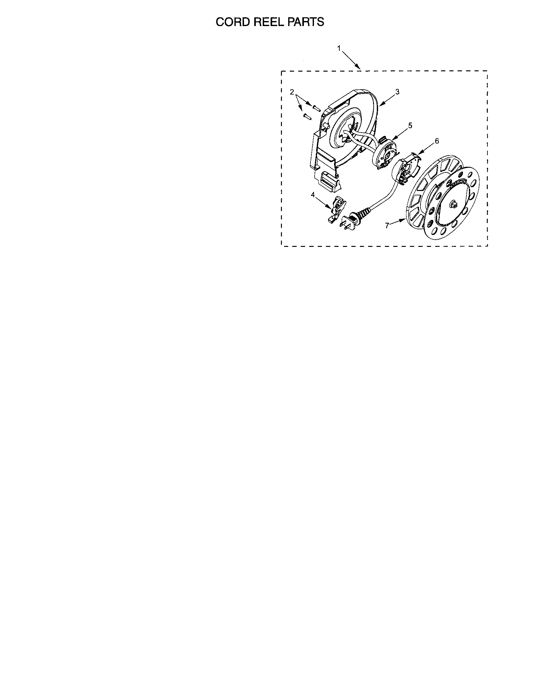 Kenmore 11627915700 cord reel diagram