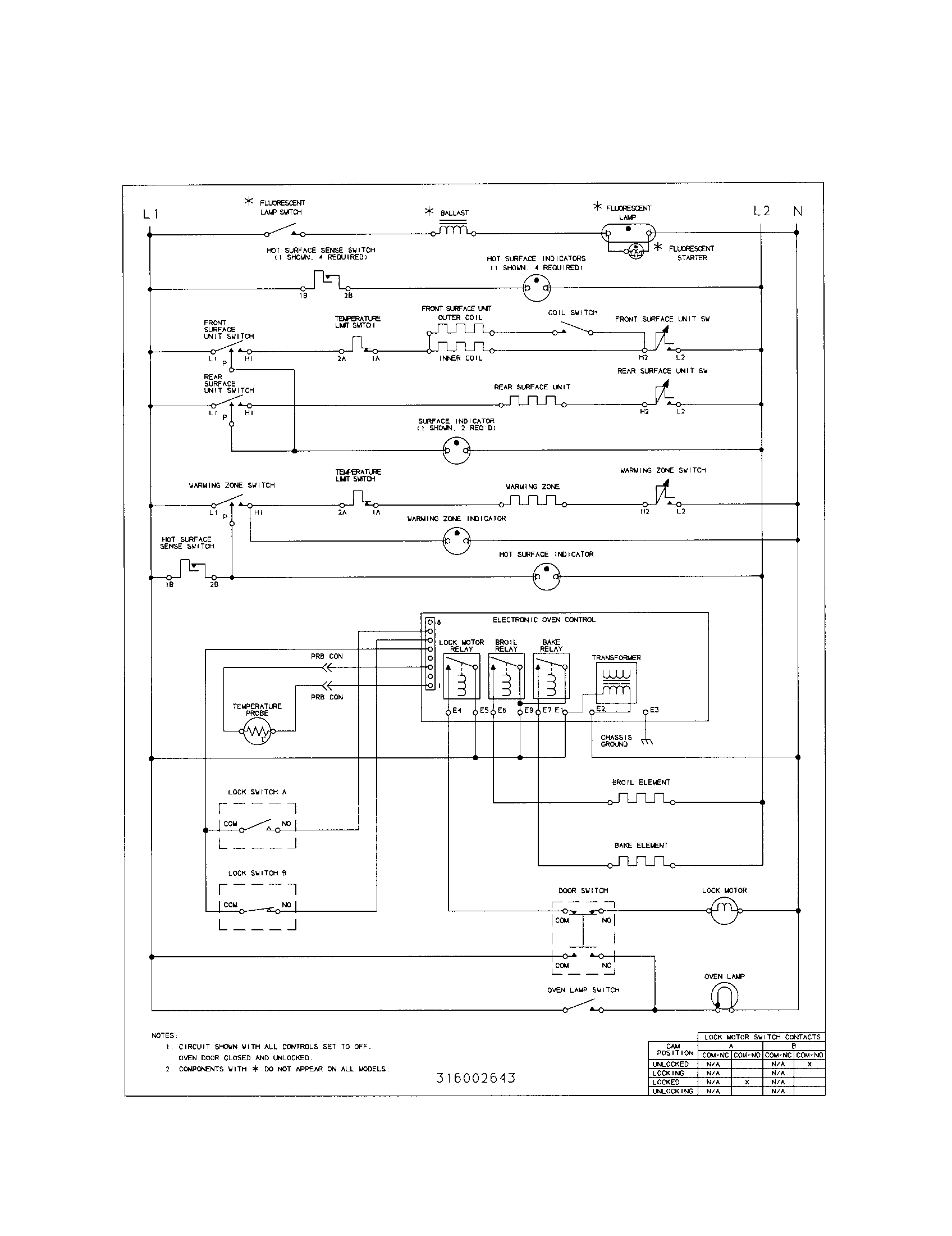 Frigidaire FEF377CFBE wiring diagram diagram