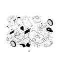 Husqvarna 917374423 engine/housing/handles diagram