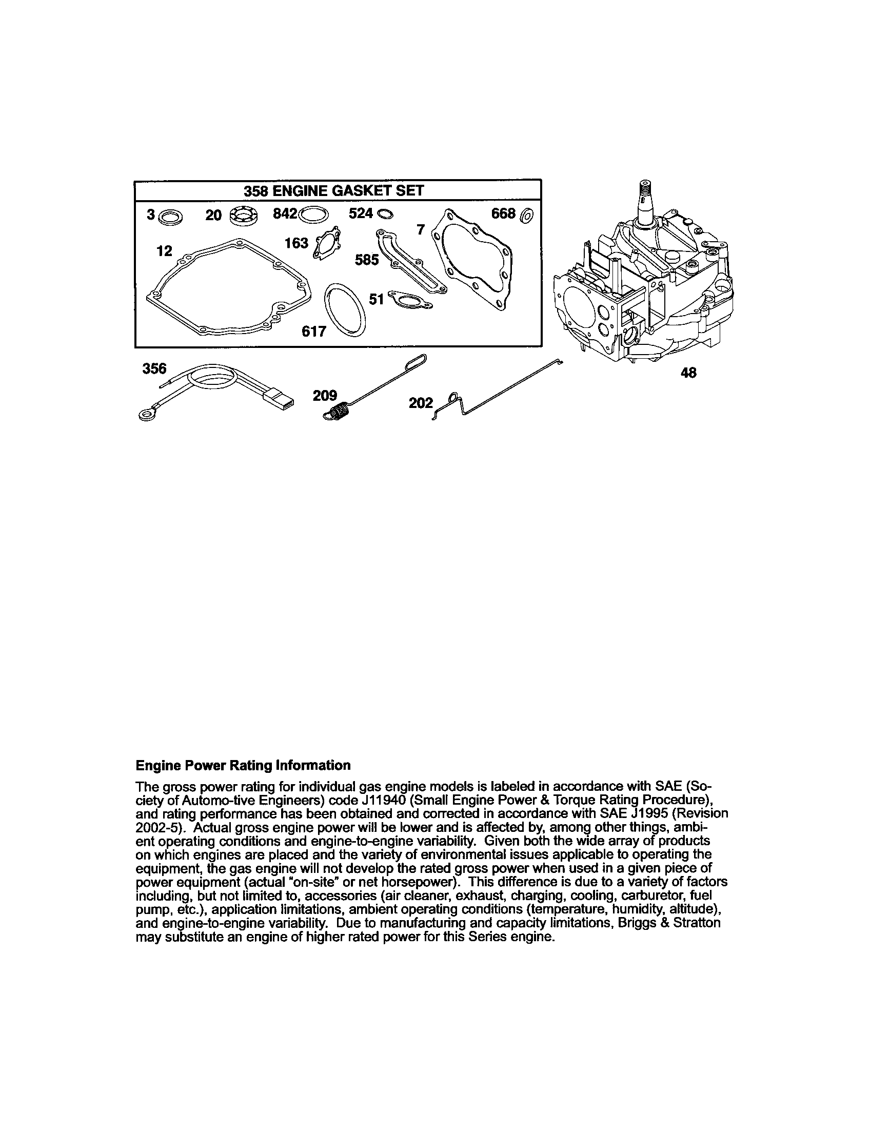 Craftsman 917370536 short block diagram