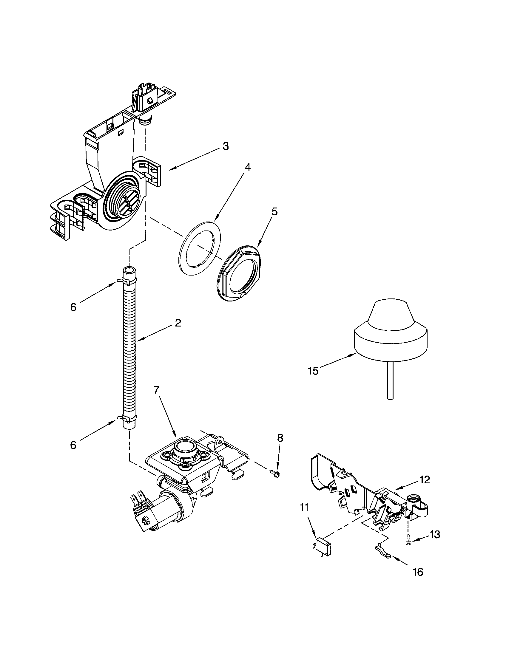 Whirlpool DU1055XTPQ3 fill/overfill diagram