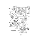 Briggs & Stratton 124T02-3853-B2 cylinder/crankshaft/sump diagram
