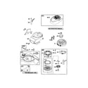 Briggs & Stratton 124T02-3853-B2 rewind starter/blower housing/flywheel diagram