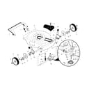 Craftsman 917375622 drive control/gear case/wheels diagram