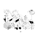 Craftsman 917370563 engine/housing/handle diagram