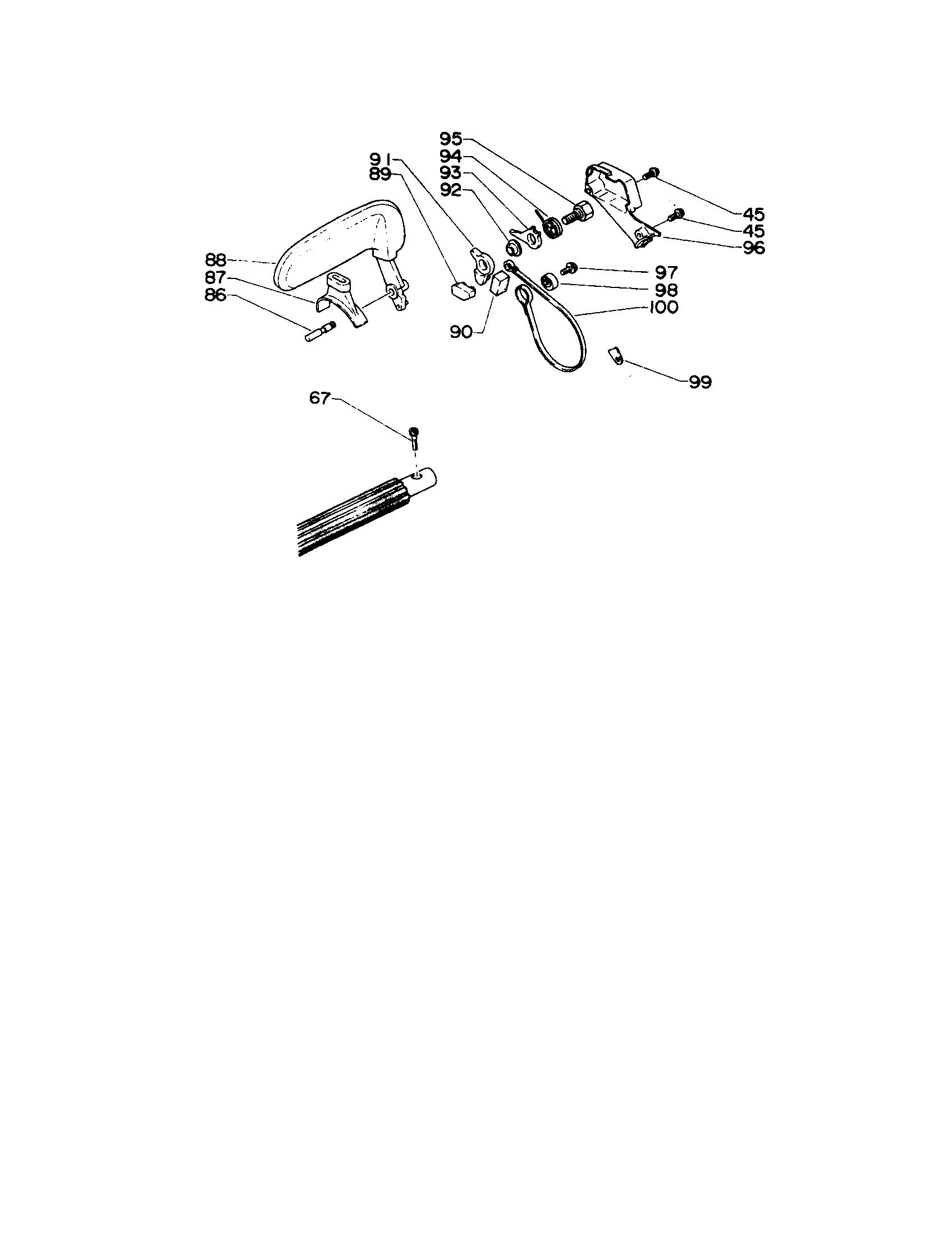 Echo CS-330EVLP chain brake diagram