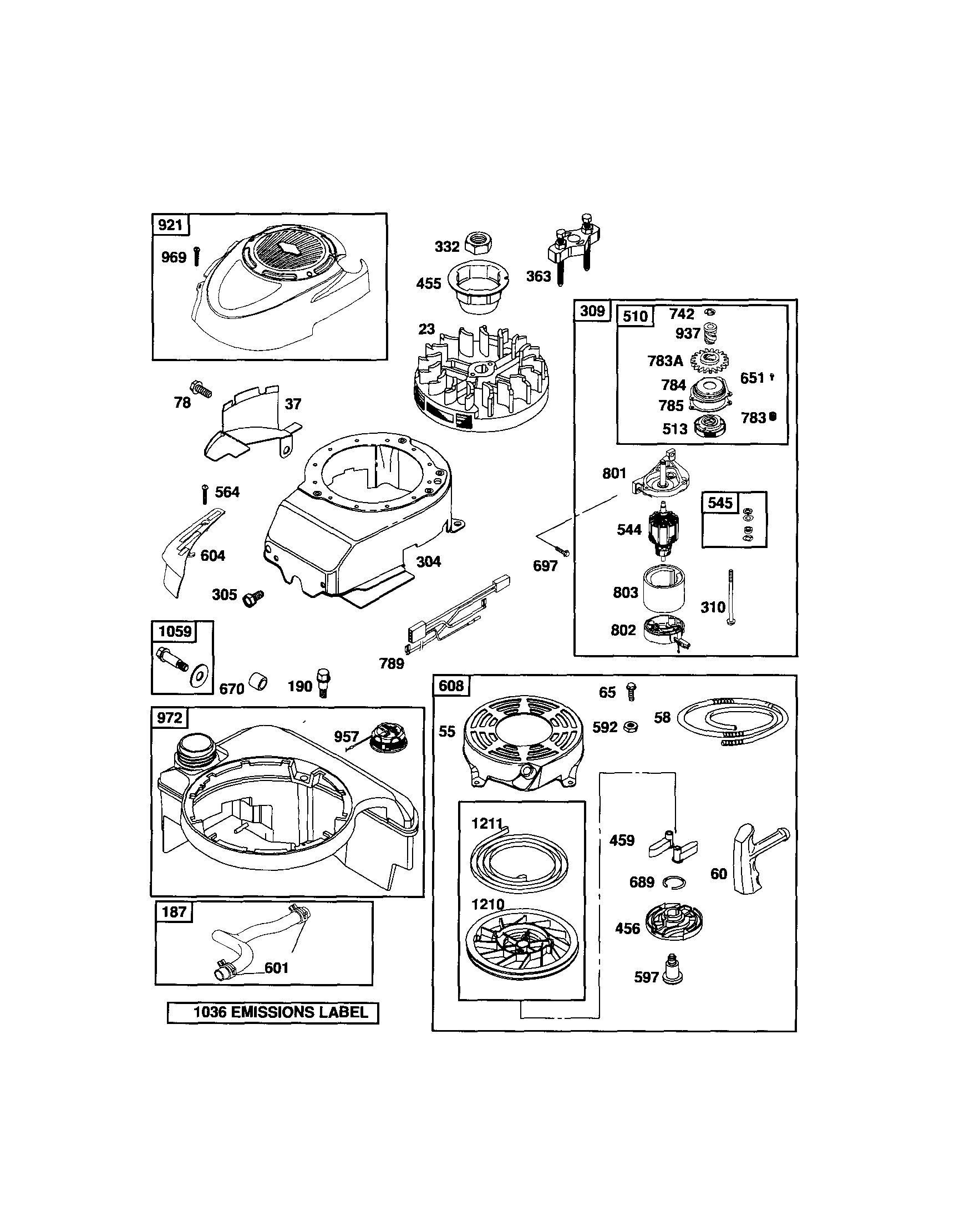Craftsman 917370584 rewind starter/motor starter diagram
