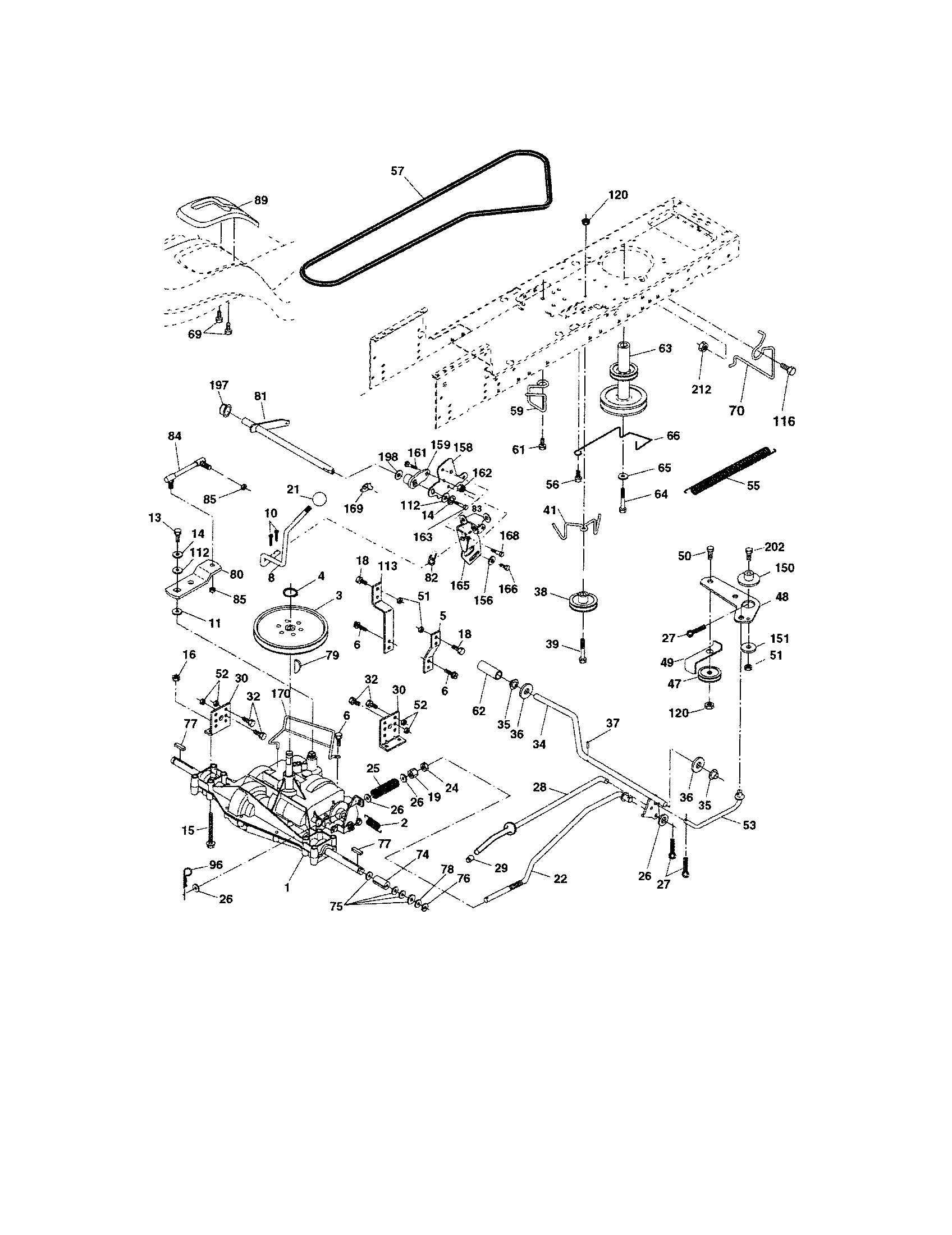 Craftsman 917273811 ground drive diagram