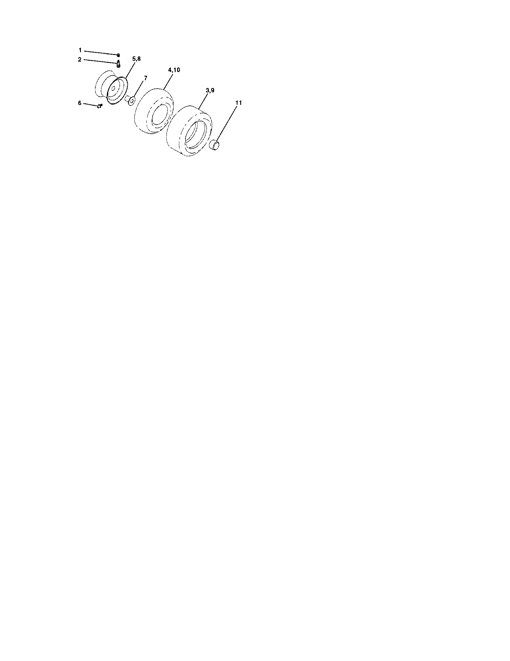 Craftsman 917273811 wheels and tires diagram