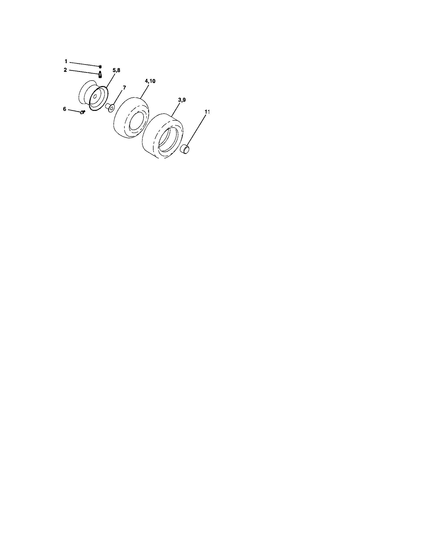 Craftsman 917287050 wheels and tires diagram