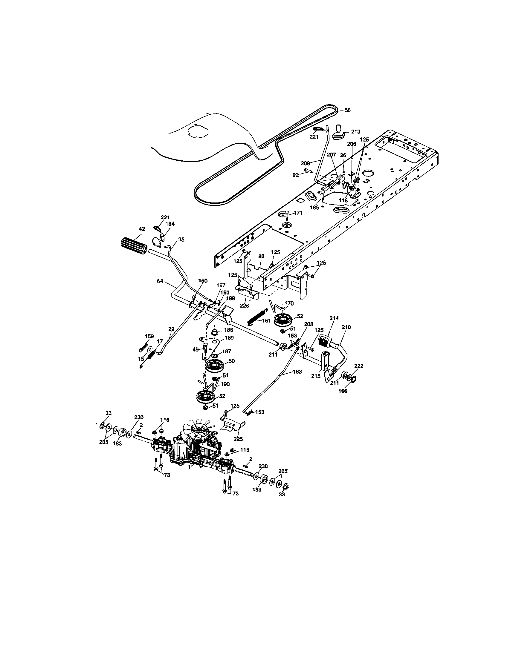 Craftsman 917287340 ground drive diagram