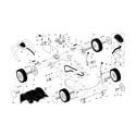Craftsman 917371801 drive control/gear case/wheels diagram
