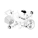 Craftsman 917376735 drive control/gear case/wheels diagram