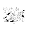 Craftsman 917376783 engine/housing/handle diagram