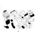 Craftsman 917377031 engine/housing/handle diagram