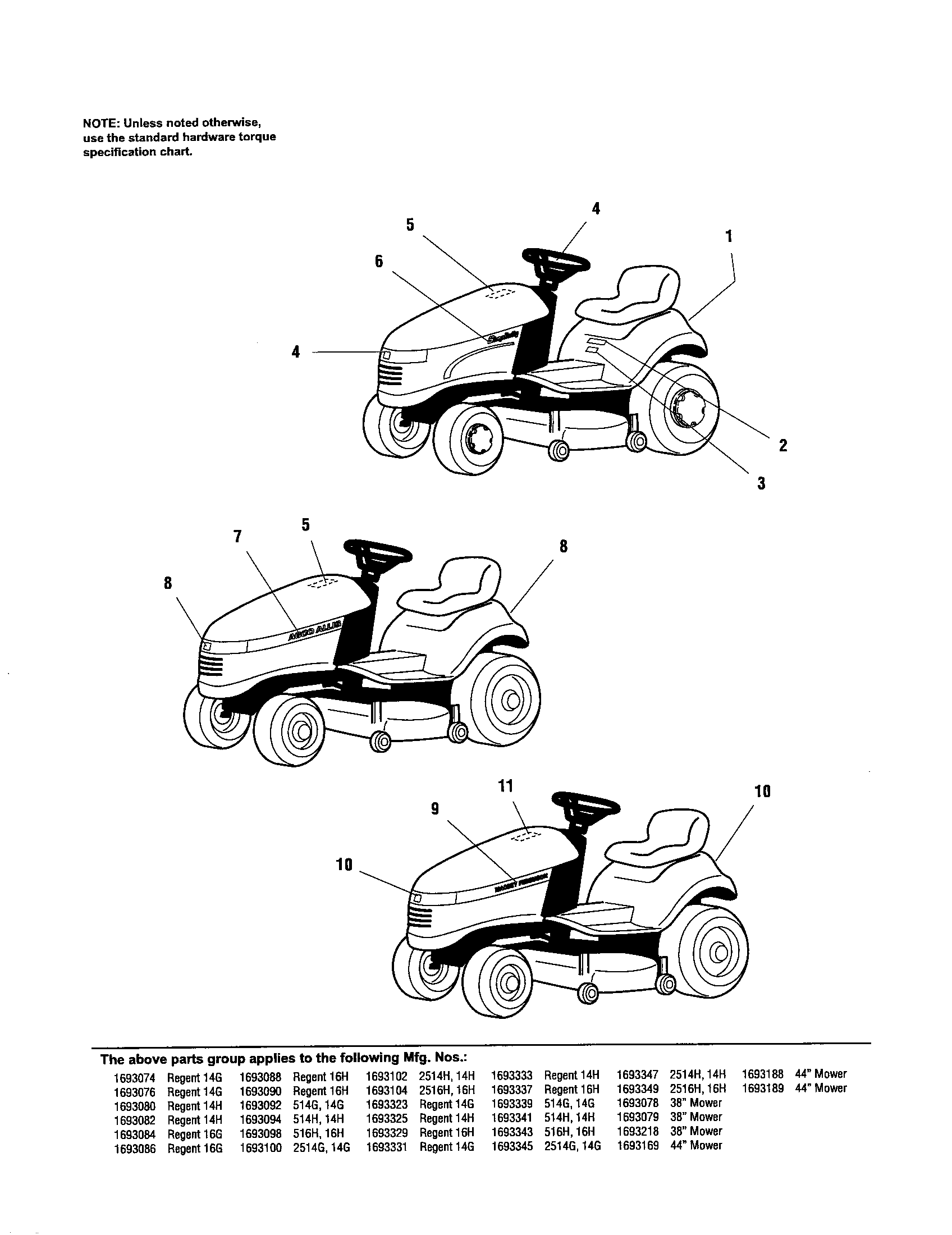 Simplicity 1693086 decals-brand & model diagram