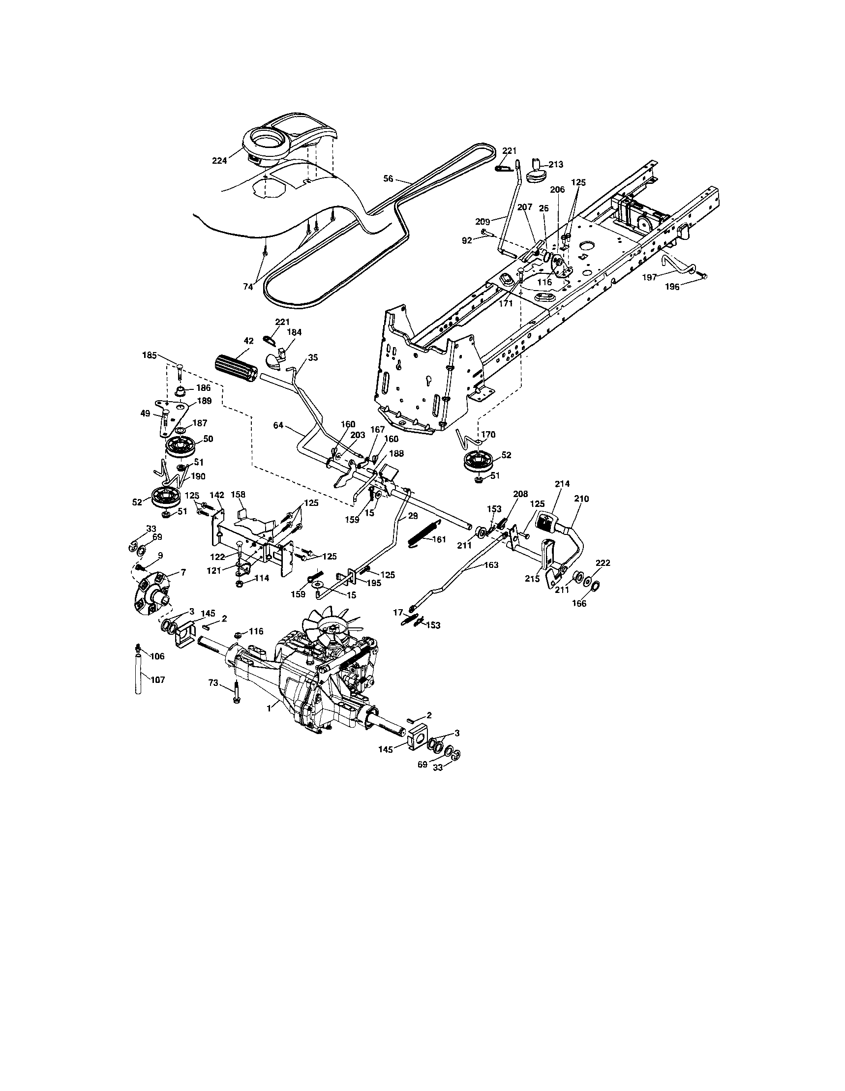 Craftsman 917287460 ground drive diagram
