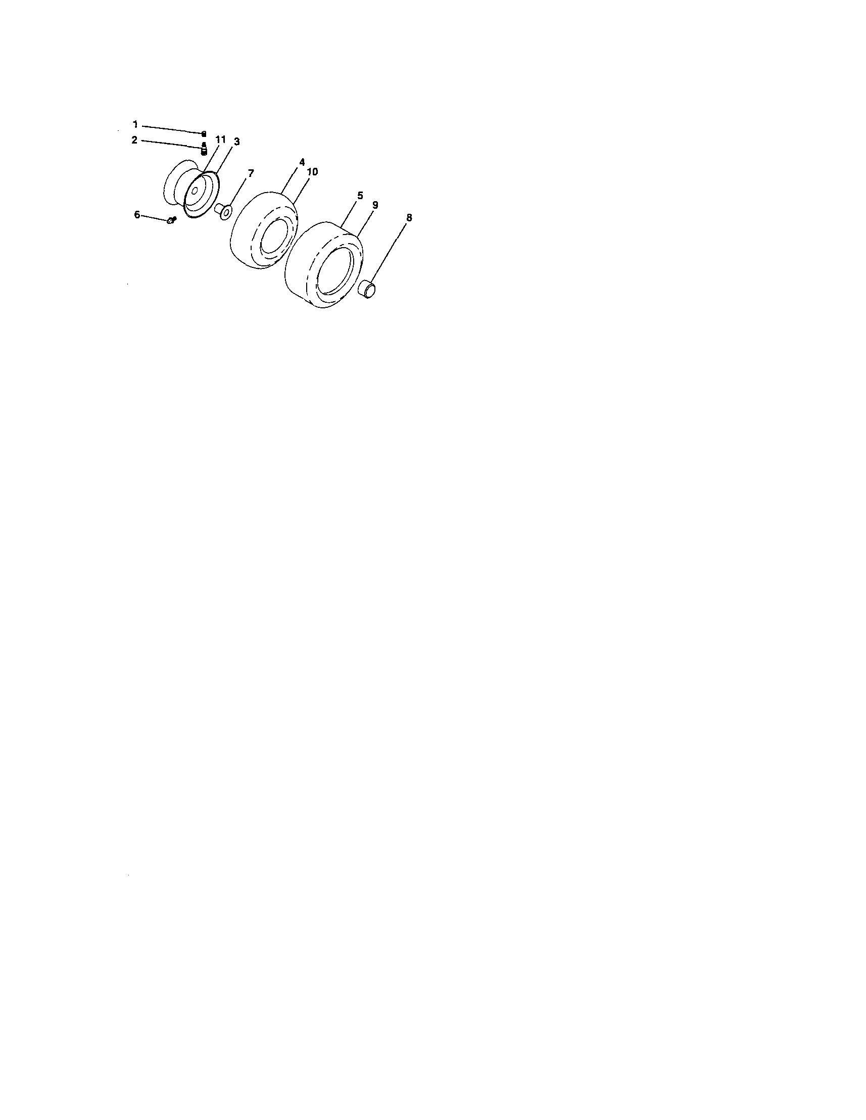 Craftsman 917287460 wheels and tires diagram