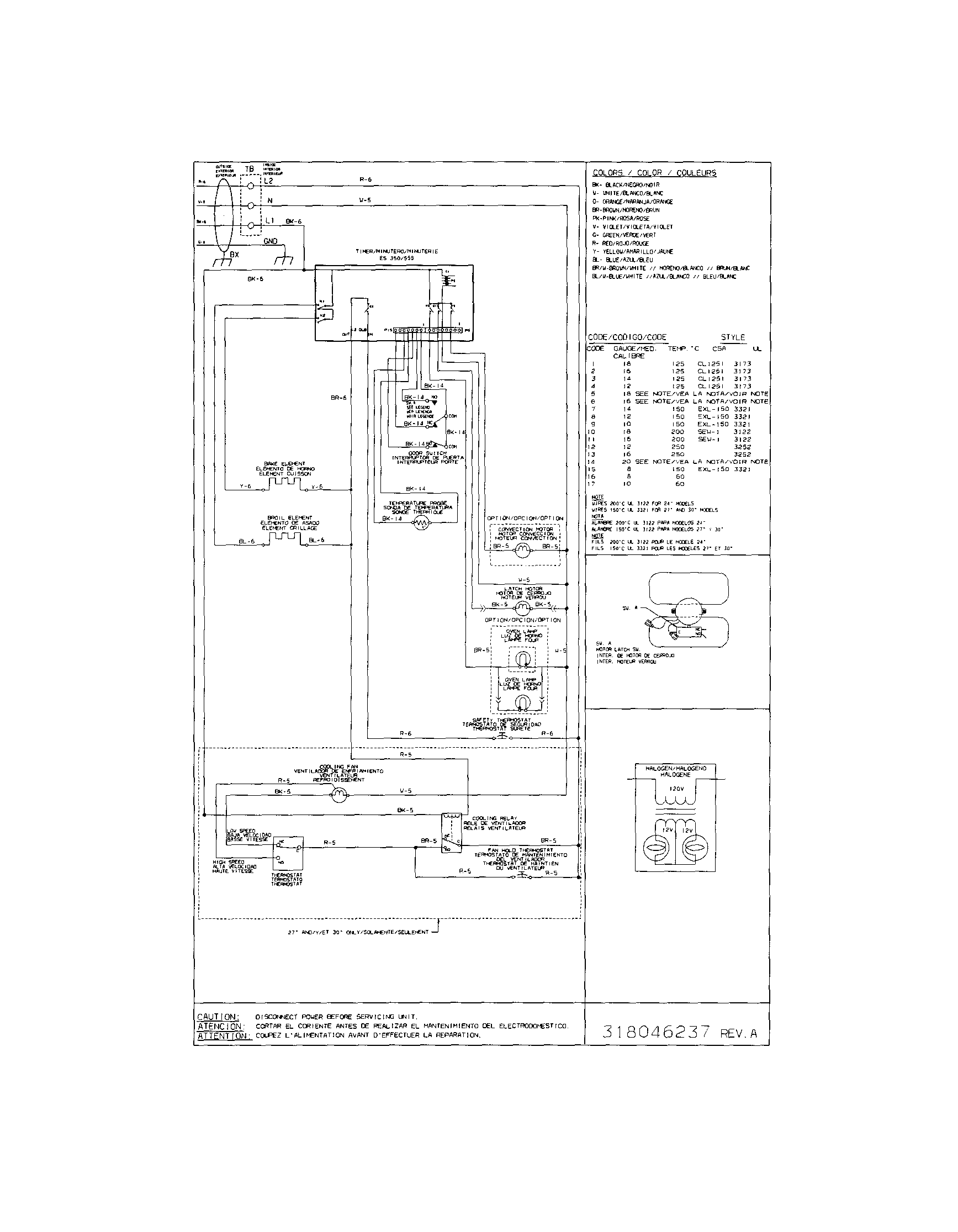 Frigidaire FEB30S6FCC wiring diagram diagram