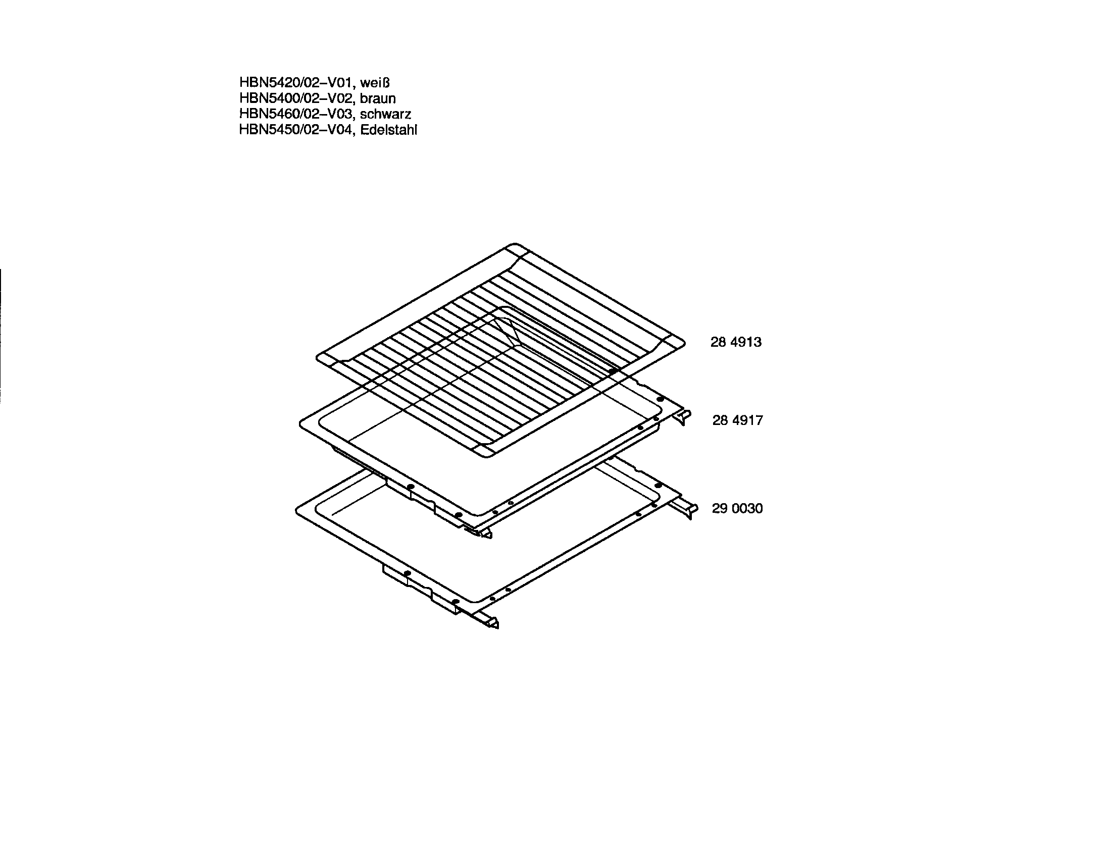 Bosch HBN5400-02 rack diagram